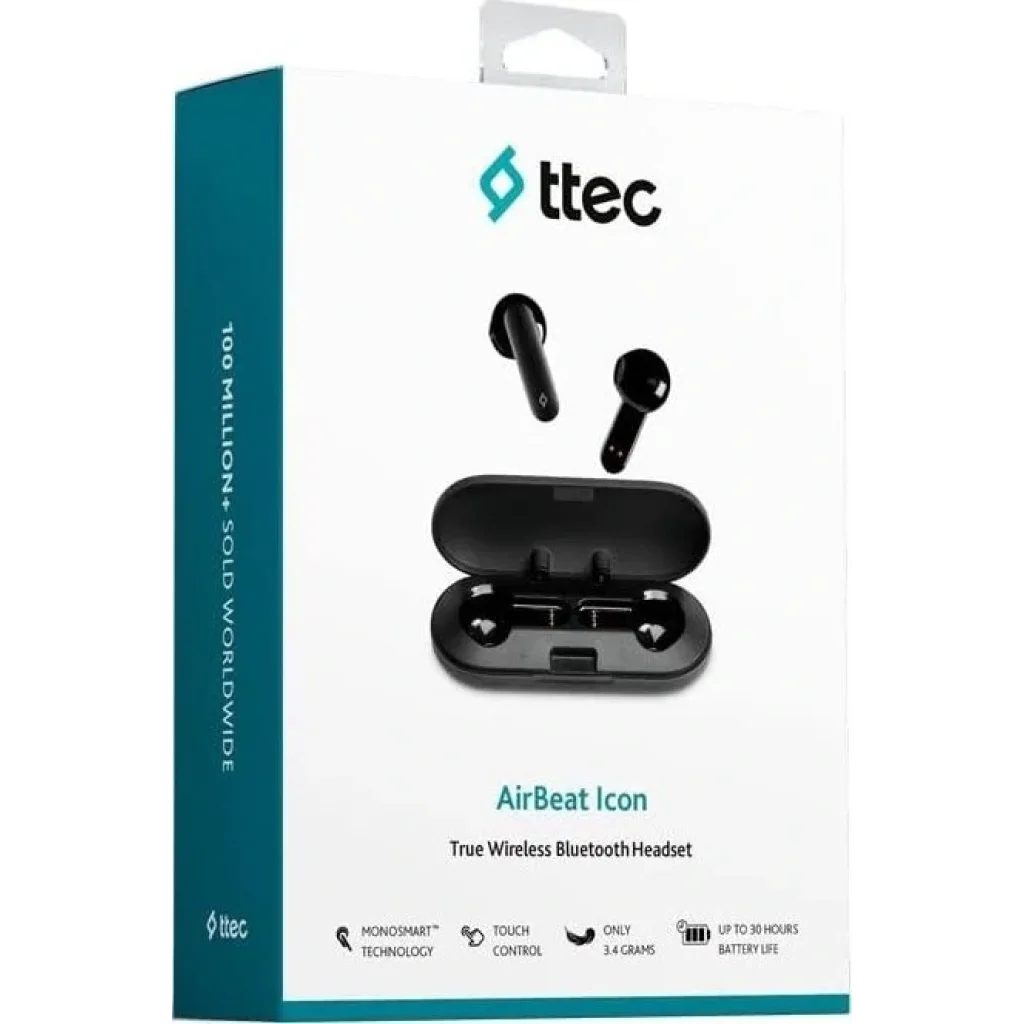 Bluetooth-гарнітура Ttec AirBeat Icon Black (2KM143S) UA