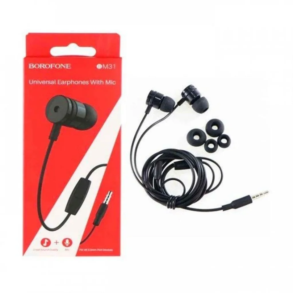 Гарнітура Borofone BM31 Mysterious Black (BM31B) UA