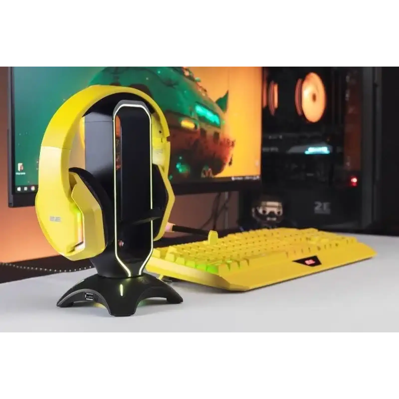 Гарнитура 2E Gaming HG315 RGB USB 7.1 Yellow (2E-HG315YW-7.1) UA