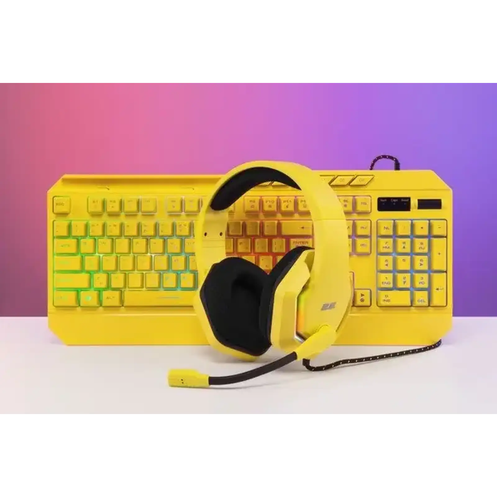 Гарнитура 2E Gaming HG315 RGB USB 7.1 Yellow (2E-HG315YW-7.1) UA
