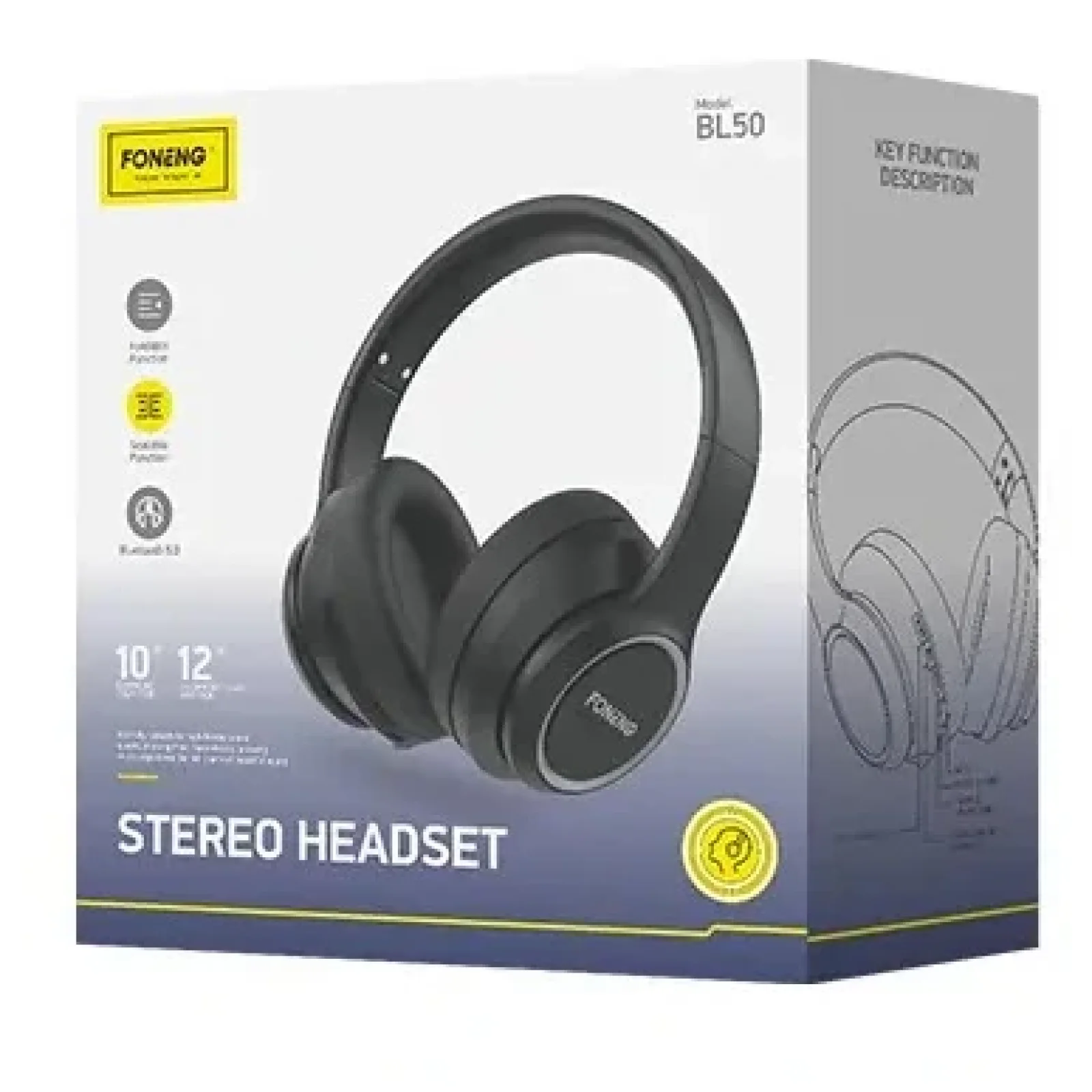 Bluetooth-гарнитура Foneng BL50 Bluetooth Headset (BL50-BH) UA