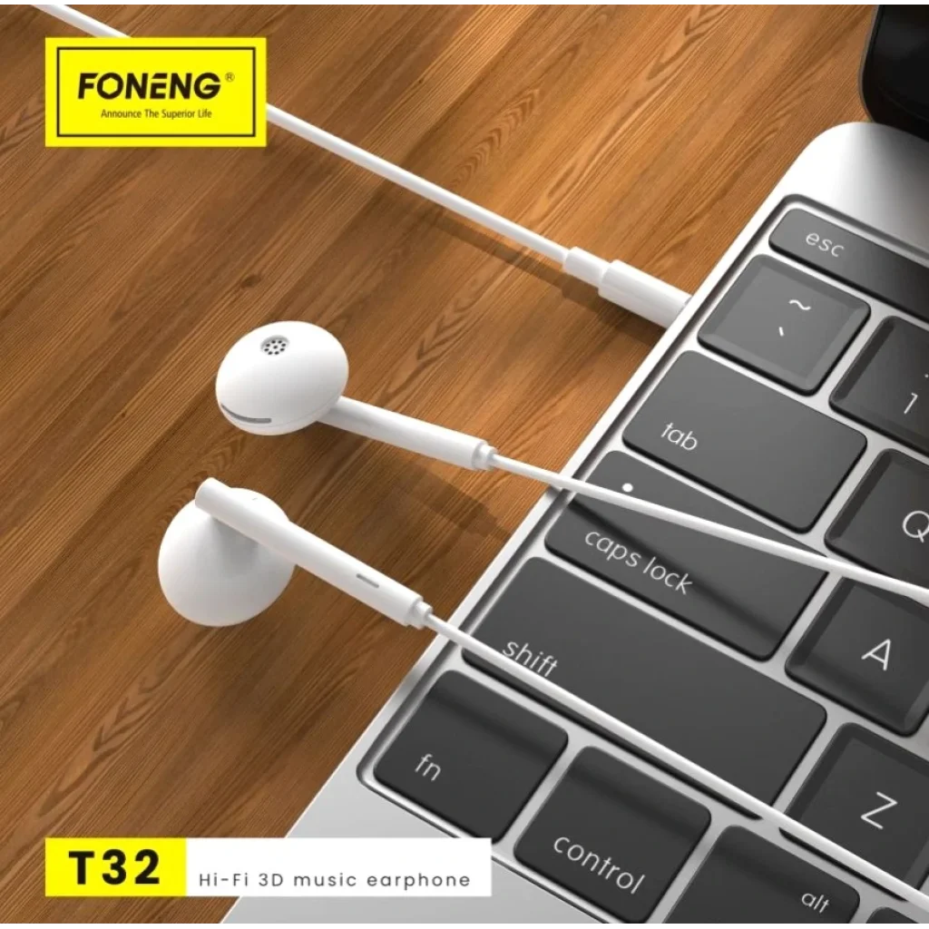 Гарнитура Foneng T32 3D music earphone (T32-E-3DM) UA