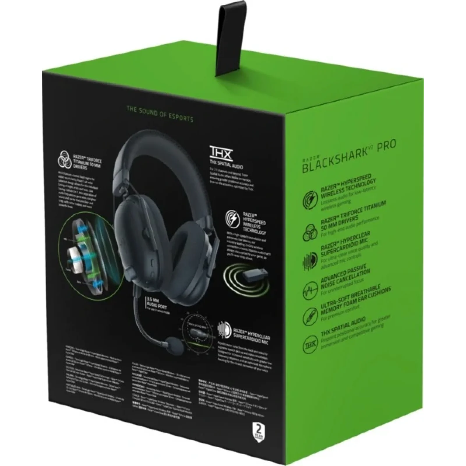 Гарнітура Razer BlackShark V2 PRO Wireless 2023 Black (RZ04-04530100-R3M1) UA