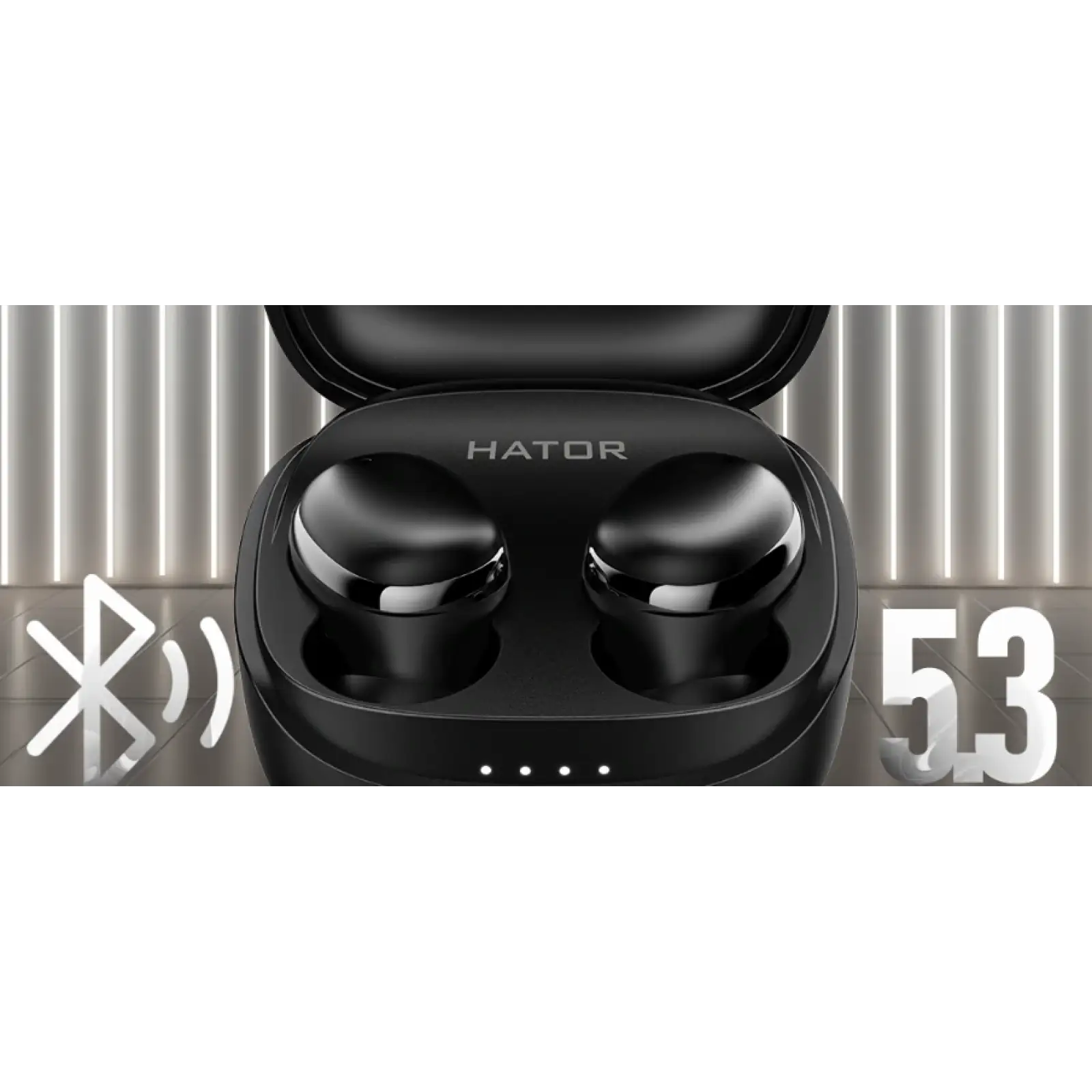 Bluetooth-гарнитура Hator Hyреrpunk Truedots HD Black (HTA-411) UA