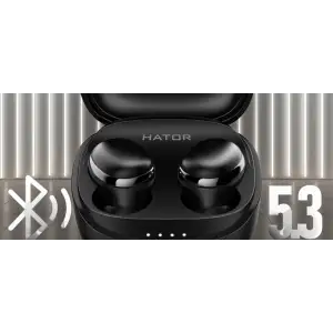 Bluetooth-гарнитура Hator Hyреrpunk Truedots HD Black (HTA-411) UA