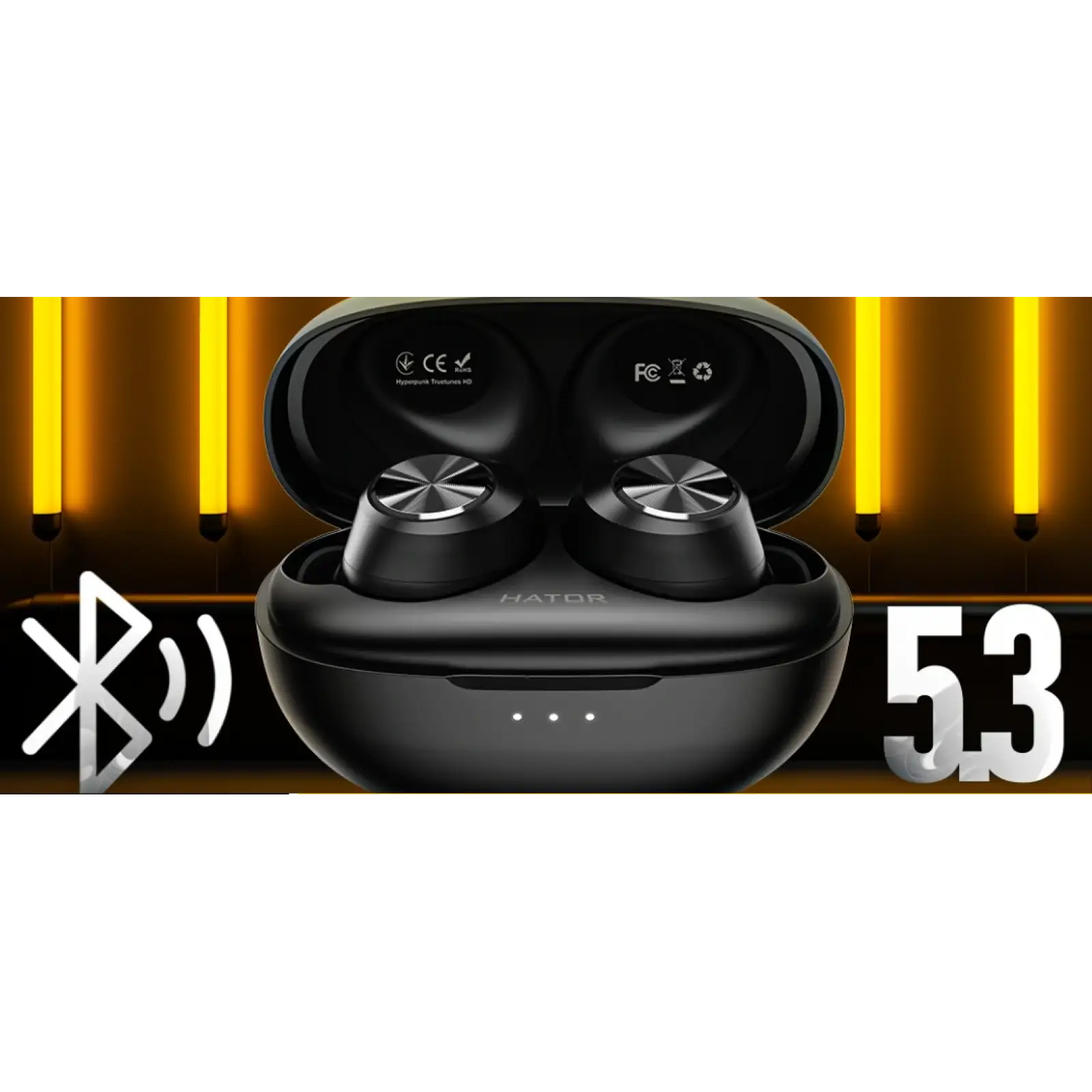 Bluetooth-гарнітура Hator Hyреrpunk Truetones HD Black (HTA-415) UA
