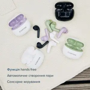 Bluetooth-гарнитура Canyon TWS-5 Black (CNS-TWS5B) UA
