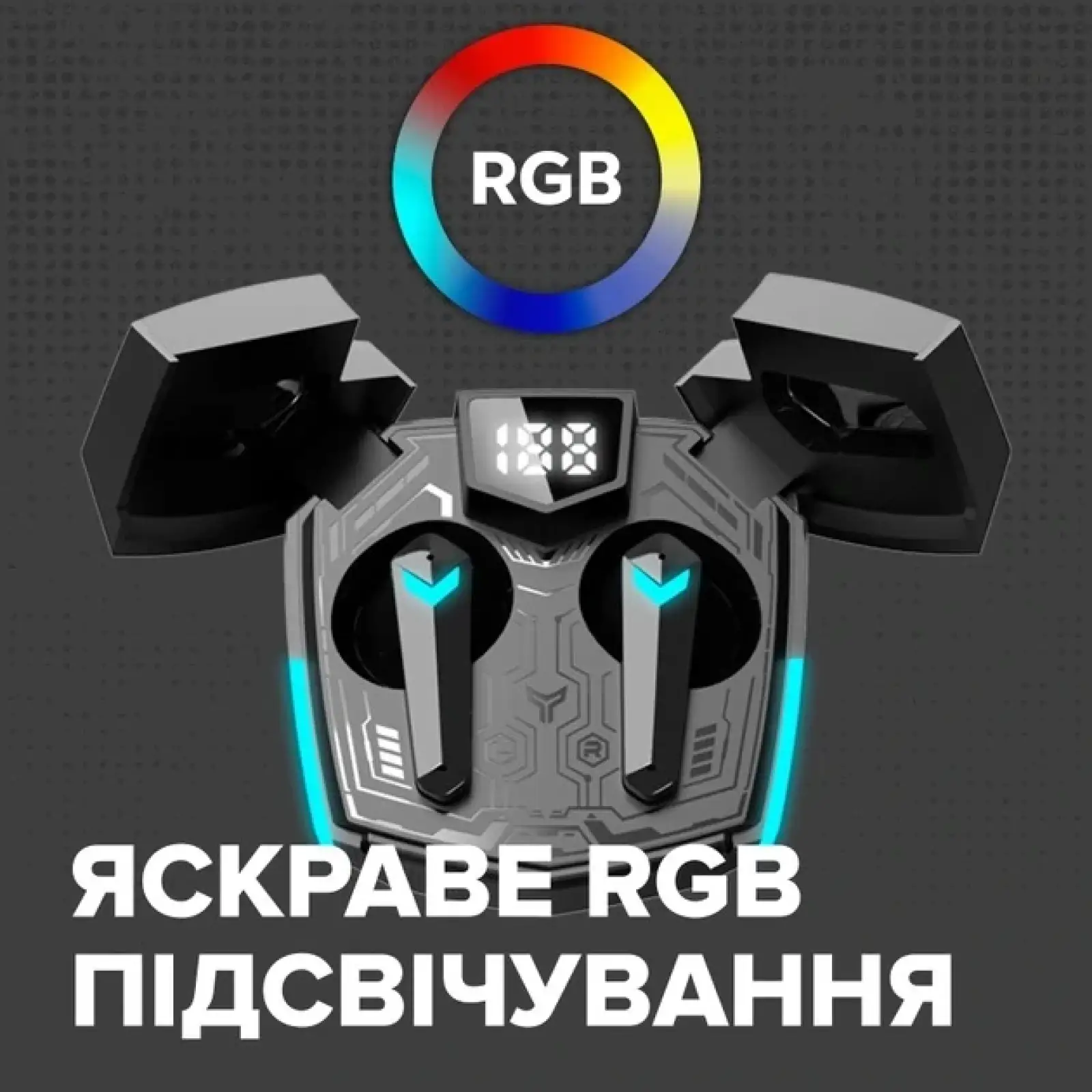 Bluetooth-гарнитура Canyon Doublebee GTWS-2 Gaming Black (CND-GTWS2B) UA