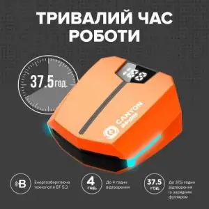 Bluetooth-гарнитура Canyon Doublebee GTWS-2 Gaming Black (CND-GTWS2B) UA