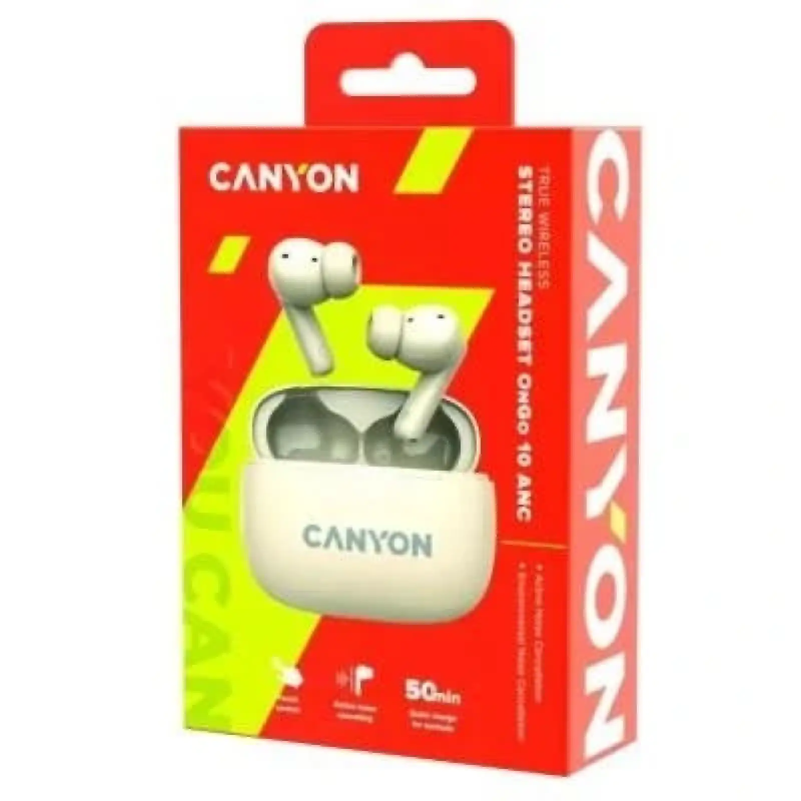 Bluetooth-гарнитура Canyon OnGo TWS-10 ANC ENC Beige (CNS-TWS10BG) UA