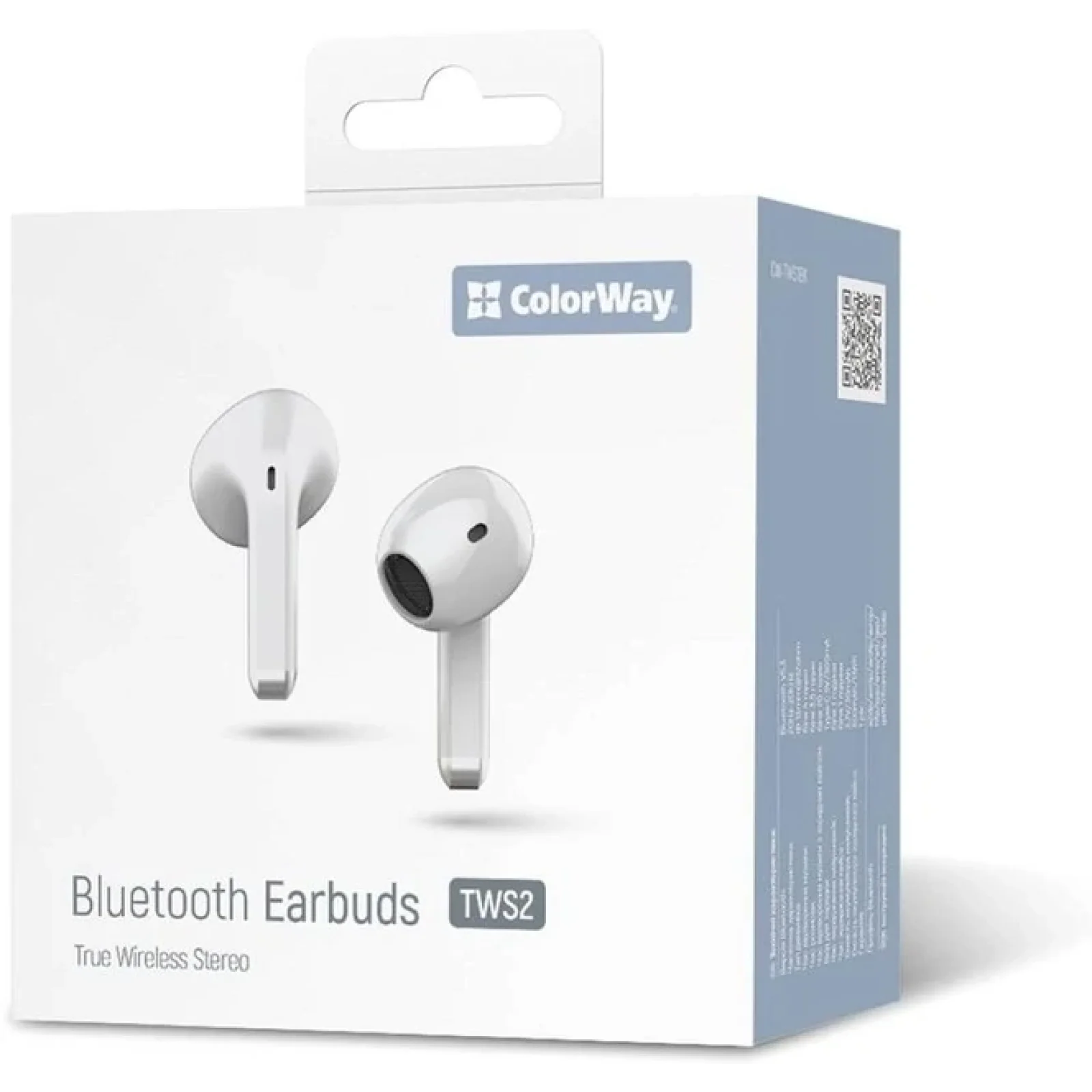 Bluetooth-гарнітура СolorWay Slim TWS-2 Earbuds White (CW-TWS2WT) UA