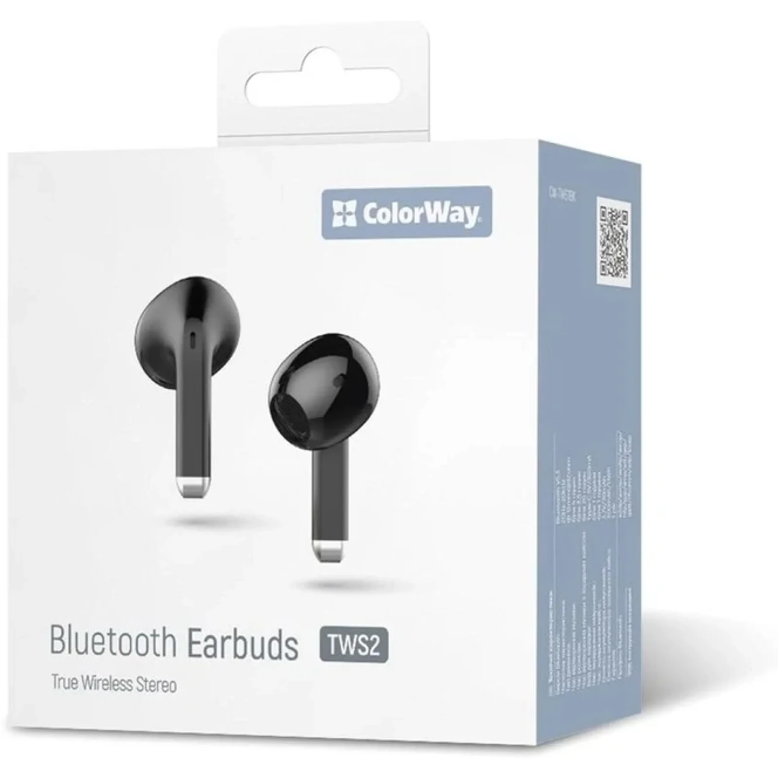 Bluetooth-гарнітура СolorWay Slim TWS-2 Earbuds Black (CW-TWS2BK) UA
