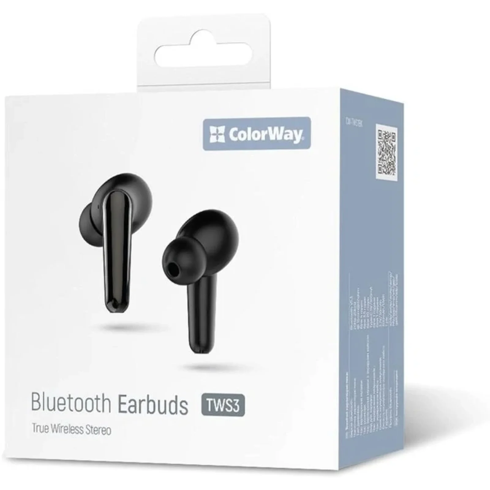 Bluetooth-гарнітура СolorWay TWS-3 Earbuds Black (CW-TWS3BK) UA