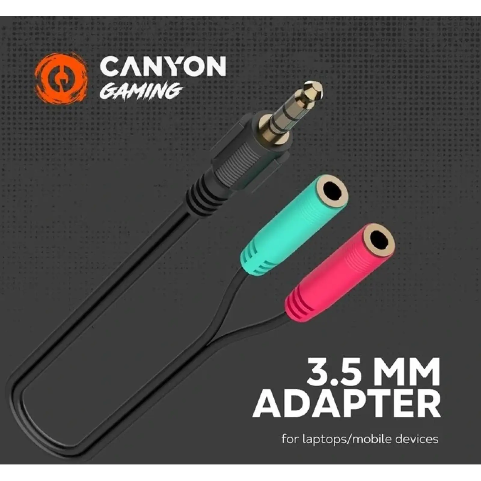 Гарнитура Canyon GH-8A Black/Orange (CND-SGHS8A) UA