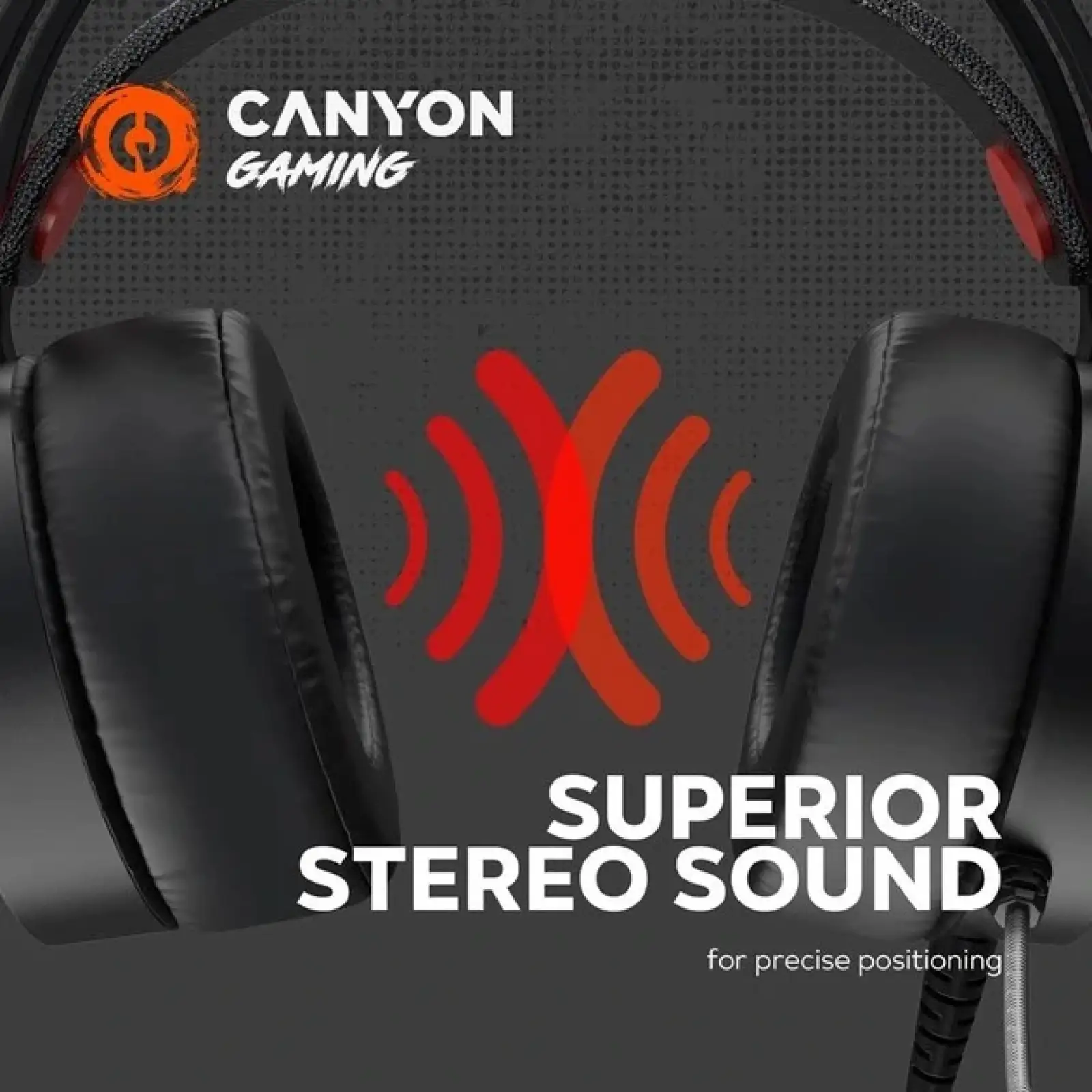 Гарнитура Canyon GH-8A Black/Orange (CND-SGHS8A) UA