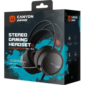 Гарнитура Canyon GH-8A Black/Orange (CND-SGHS8A) UA