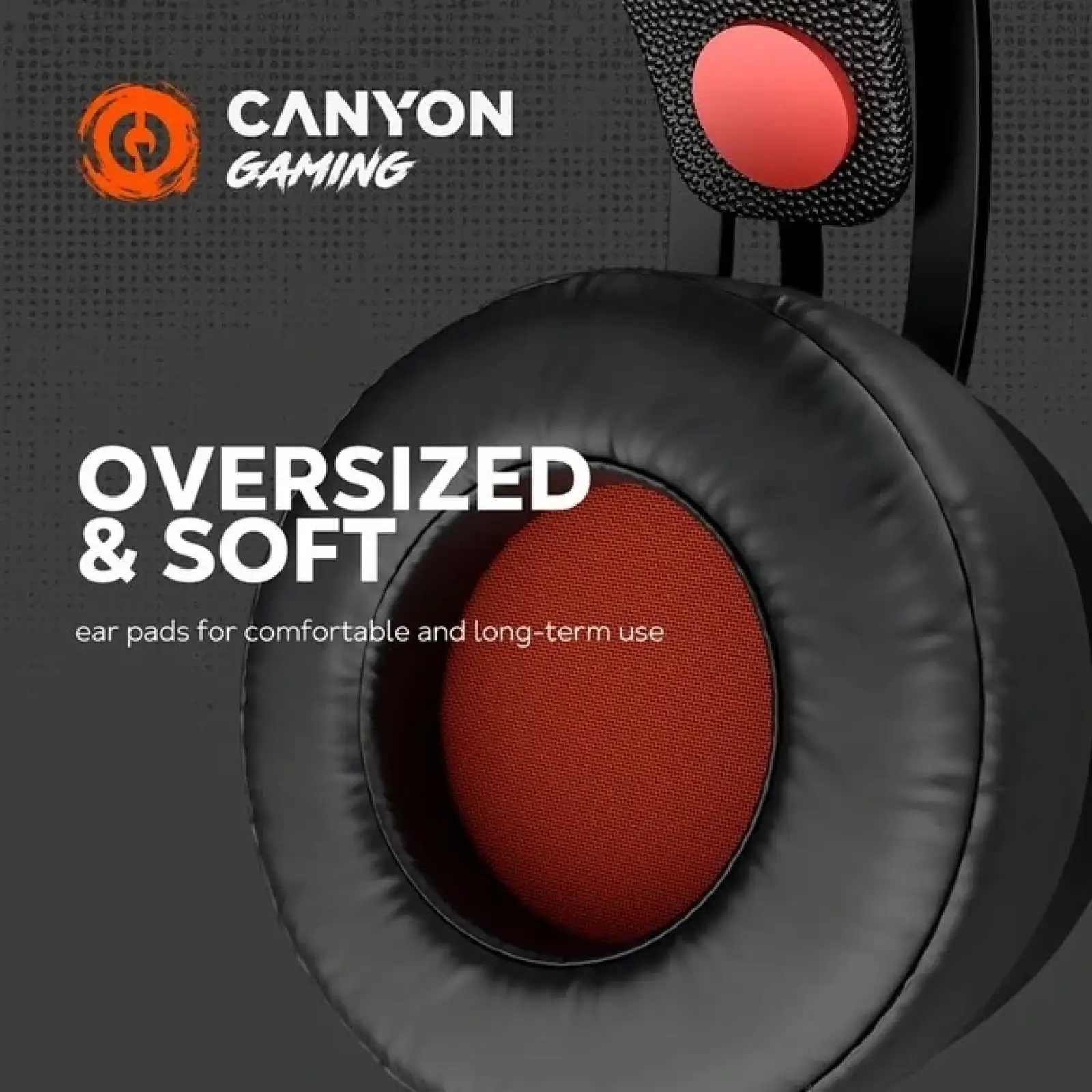 Гарнитура Canyon GH-8A Black/Orange (CND-SGHS8A) UA