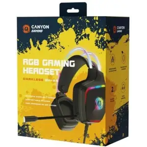 Гарнитура Canyon Darkless GH-9A Gaming 3.5 мм RGB Black (CND-SGHS9A) UA