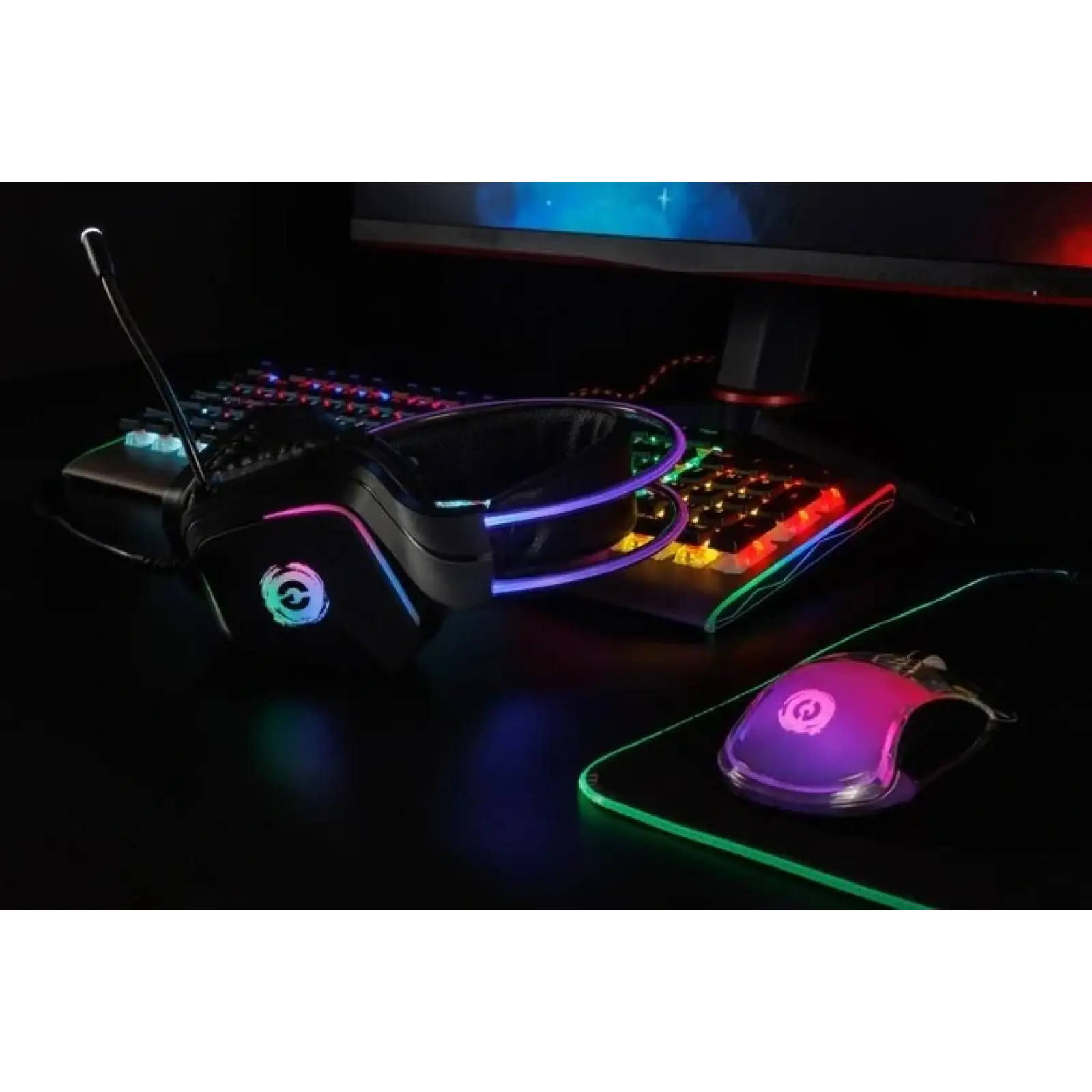 Гарнитура Canyon Darkless GH-9A Gaming 3.5 мм RGB Black (CND-SGHS9A) UA