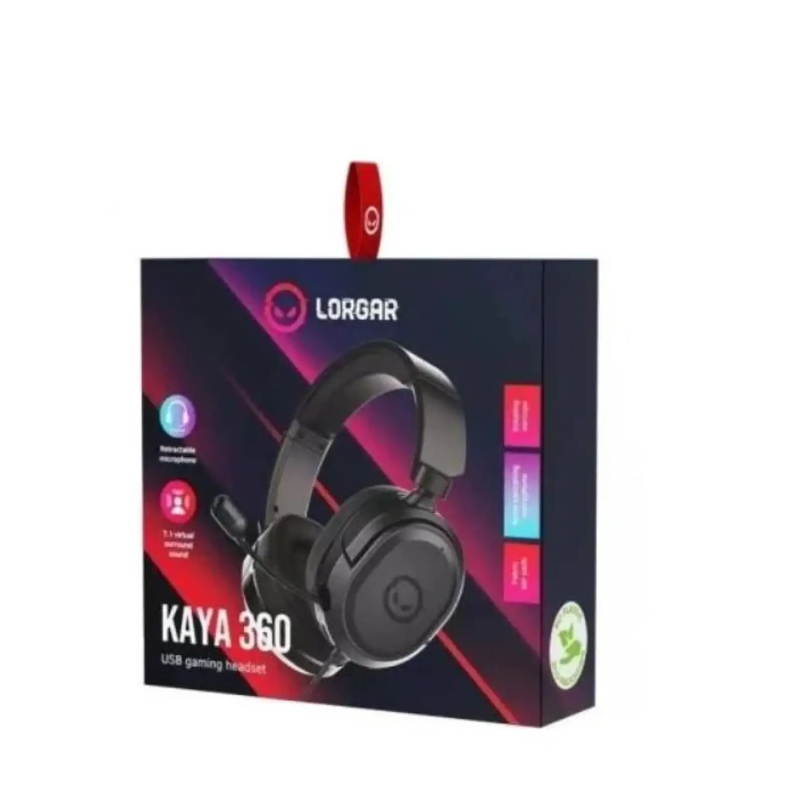 Гарнітура Canyon Lorgar Kaya 360 Gaming 7.1 USB Black (LRG-GHS360) UA