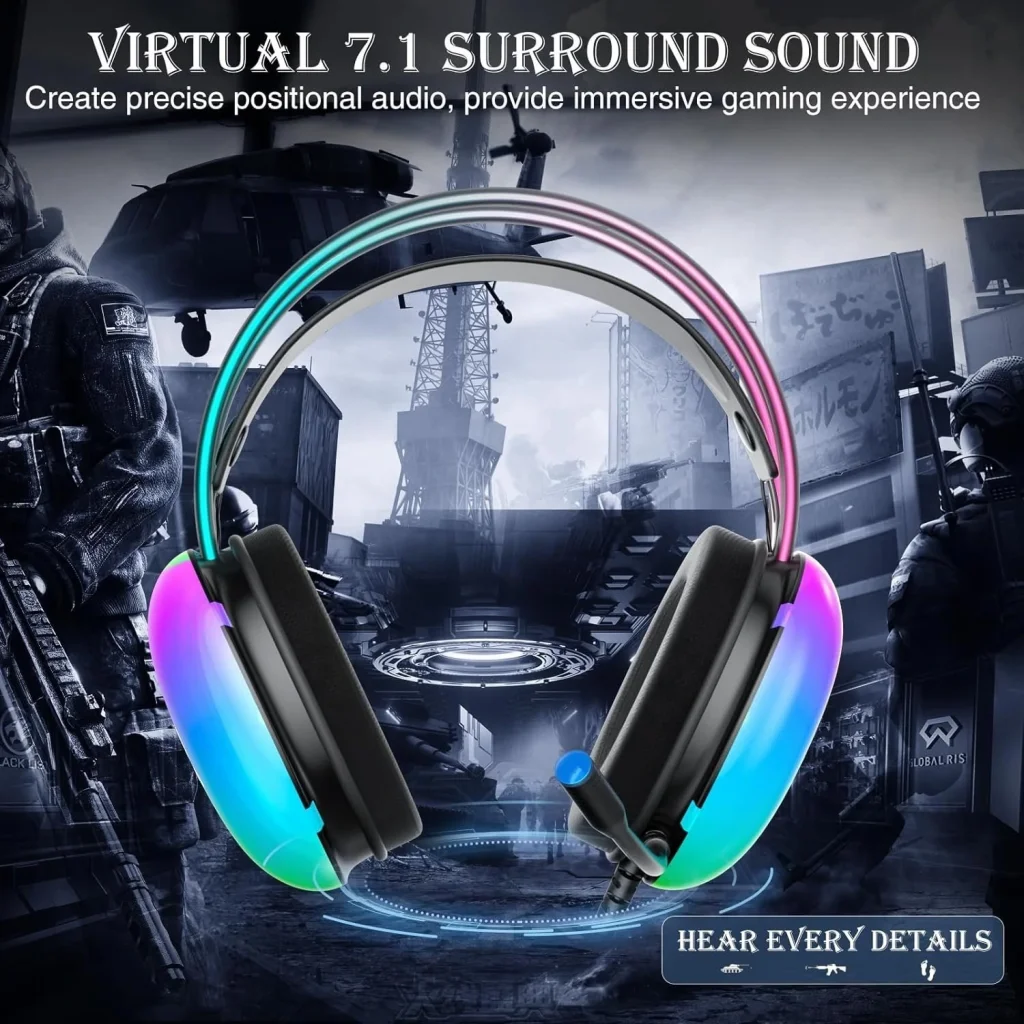 Гарнитура Aula S505 RGB Transparent Gaming Headset Black (6948391235479) UA