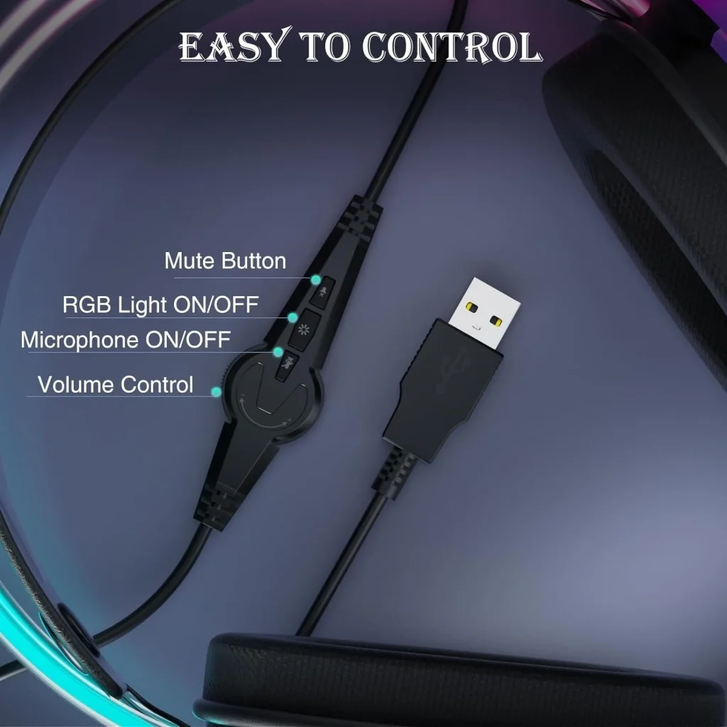 Гарнитура Aula S505 RGB Transparent Gaming Headset Black (6948391235479) UA