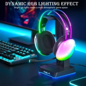 Гарнитура Aula S505 RGB Transparent Gaming Headset Black (6948391235479) UA