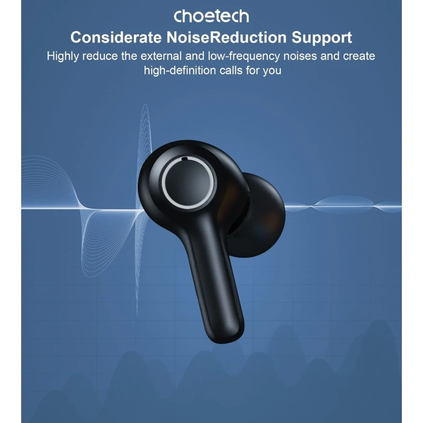 Bluetooth-гарнитура Choetech BH-T06 TWS bluetooth UA