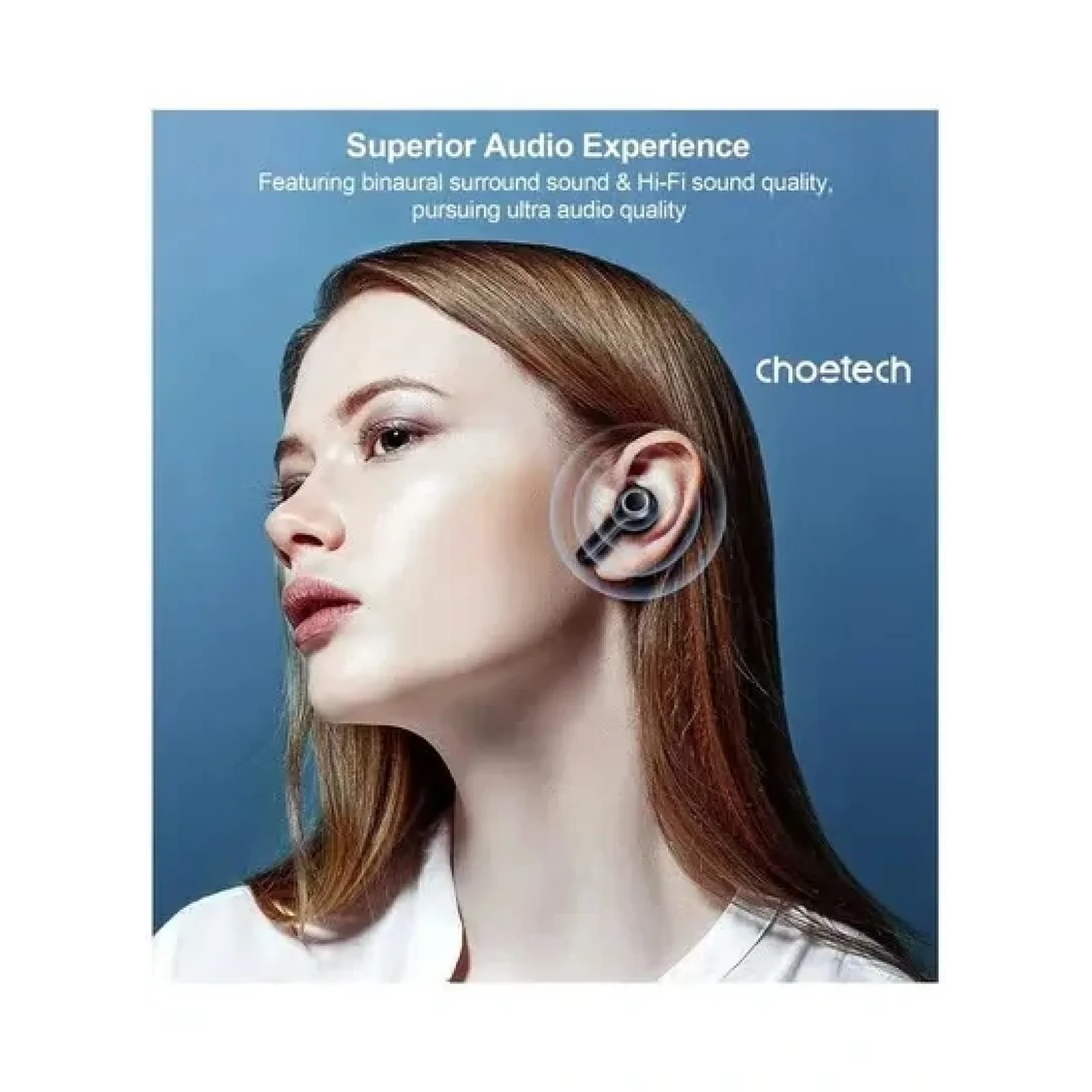 Bluetooth-гарнитура Choetech BH-T06 TWS bluetooth UA