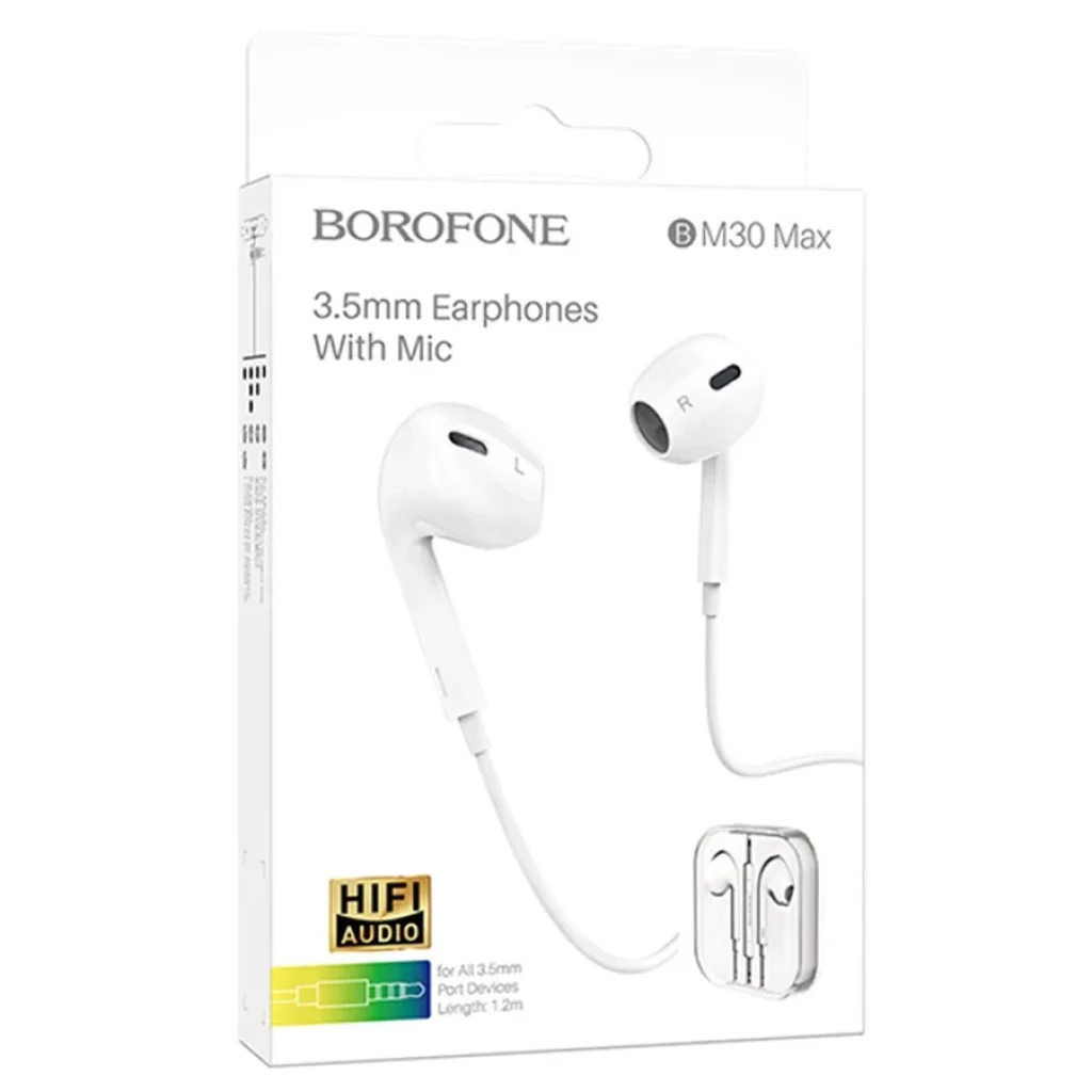Гарнітура Borofone BM30 White (BM30W) UA