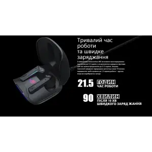 Bluetooth-гарнітура Asus ROG Cetra True Wireless Black EU (EG90YH03G1-B5UA00) UA