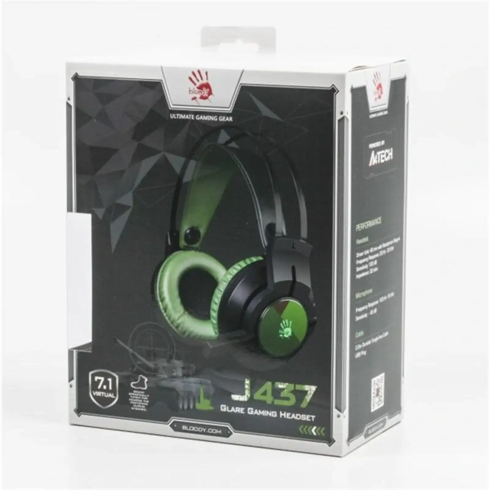 Гарнітура A4Tech Bloody J437 Army Green, J437 Bloody (Army Green) UA