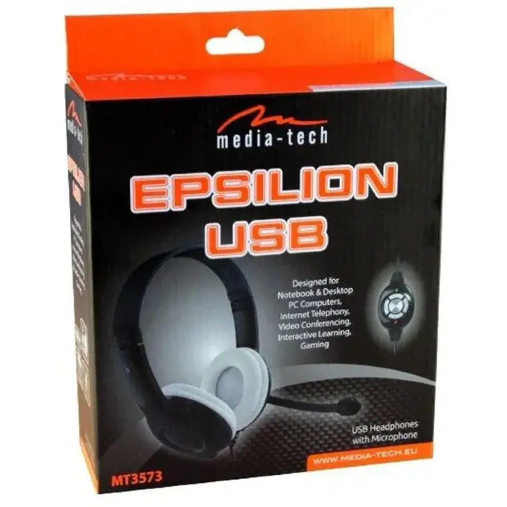 Гарнитура Media-Tech Epsilion USB Black (MT3573) UA