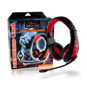Гарнитура Media-Tech Nemesis USB Black/Red (MT3574) UA