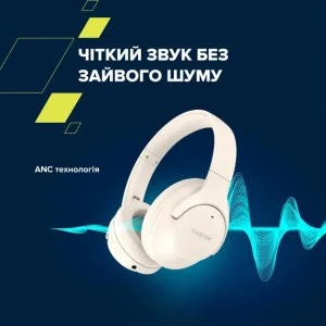 Bluetooth-гарнітура Canyon OnRiff 10 ANC Beige (CNS-CBTHS10BG) UA