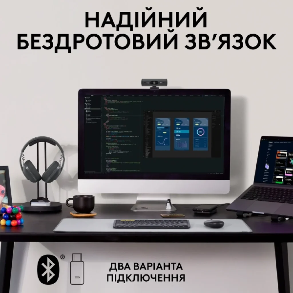 Bluetooth-гарнітура Logitech Zone Vibe Wireless UC Graphite (981-001199) UA