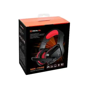 Гарнітура REAL-EL GDX-7550 Black/Red, EL124100029 UA