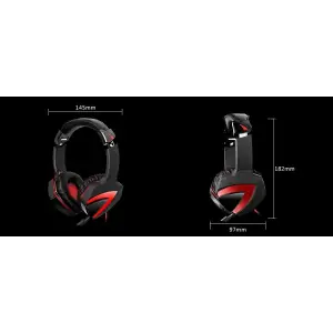 Гарнітура A4Tech Bloody G500 Black/Red, G500 Bloody (Black+Red) UA
