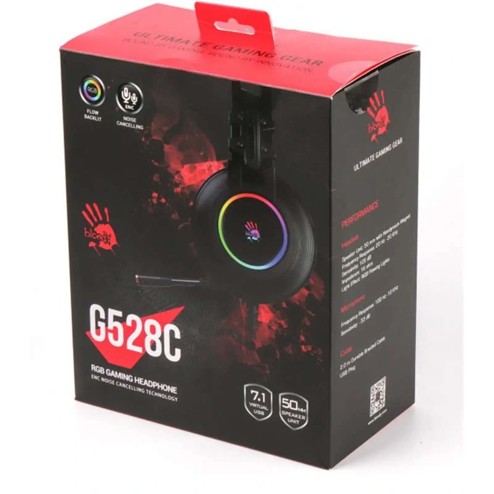 Гарнітура A4Tech Bloody G528C Black, G528C Bloody (Black) UA