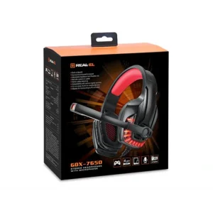 Гарнітура REAL-EL GDX-7650 Black/Red, EL124100043 UA