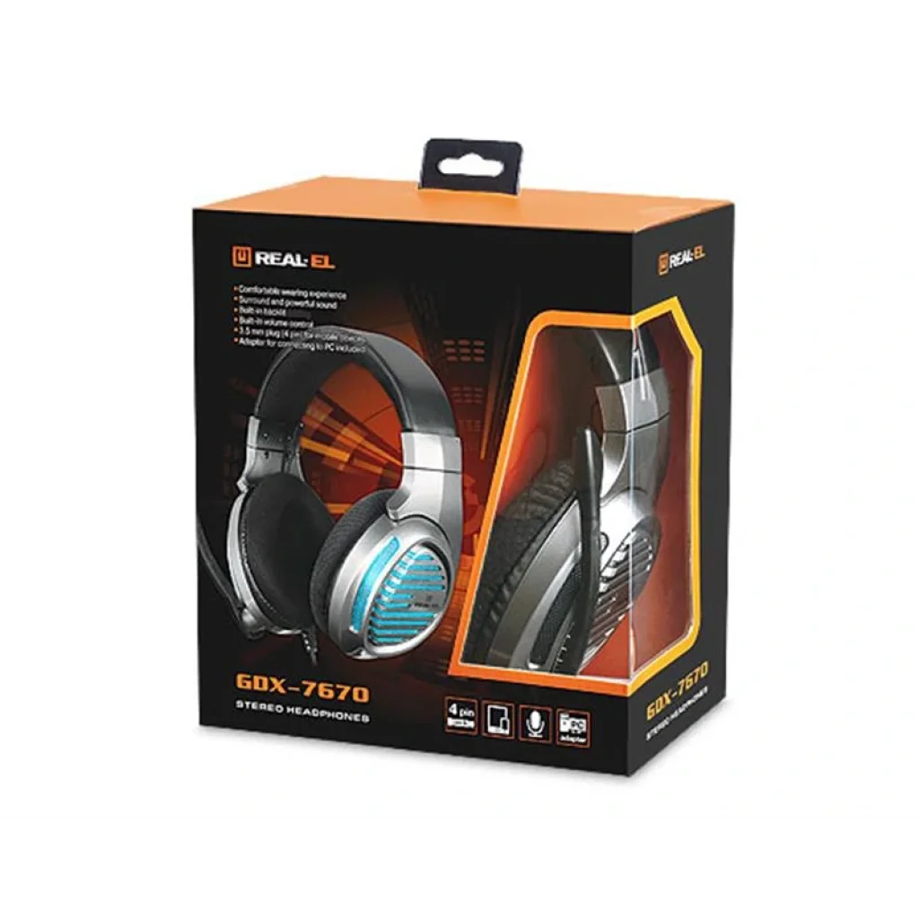 Гарнітура REAL-EL GDX-7670 GunMetal, EL124100040 UA