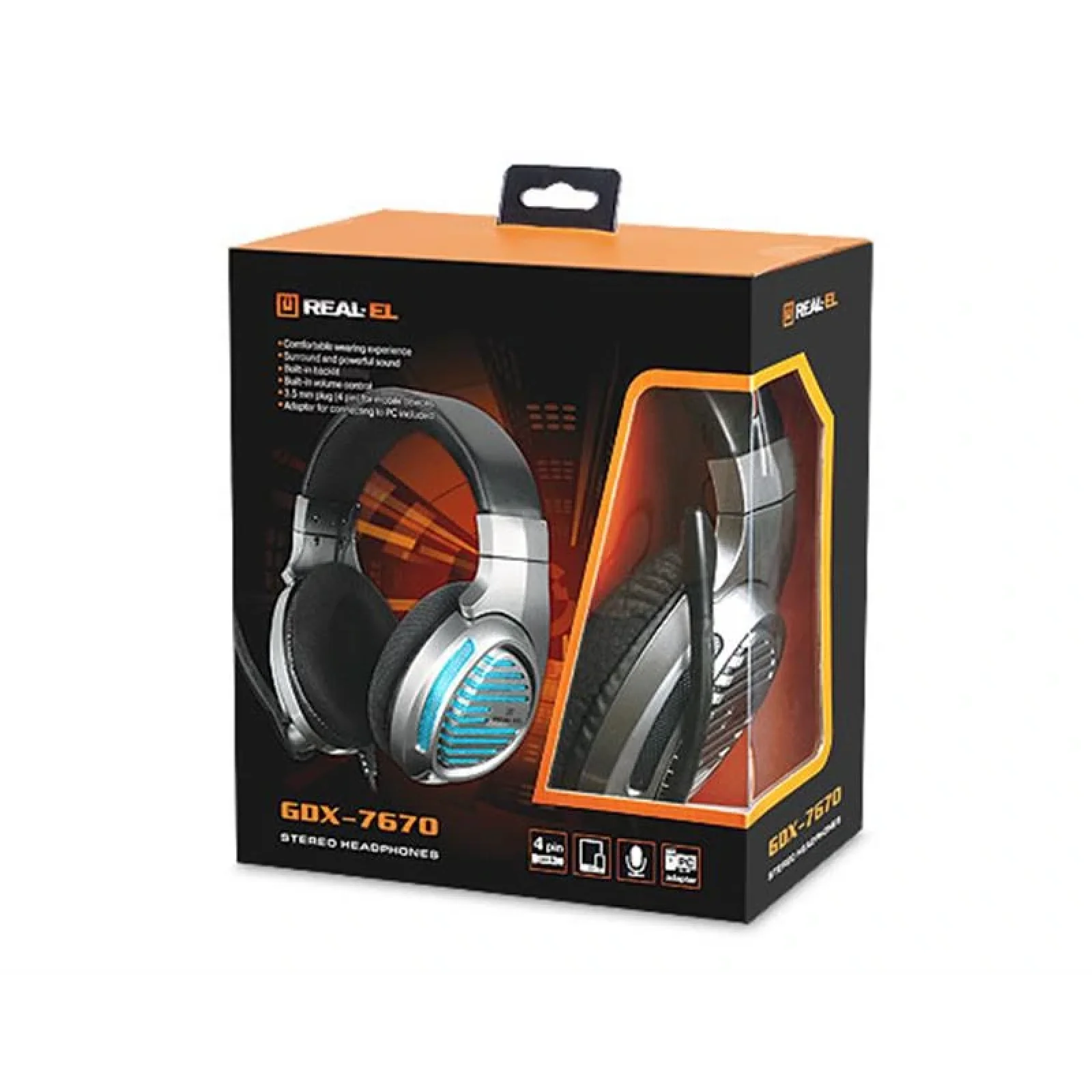 Гарнітура REAL-EL GDX-7670 GunMetal, EL124100040 UA