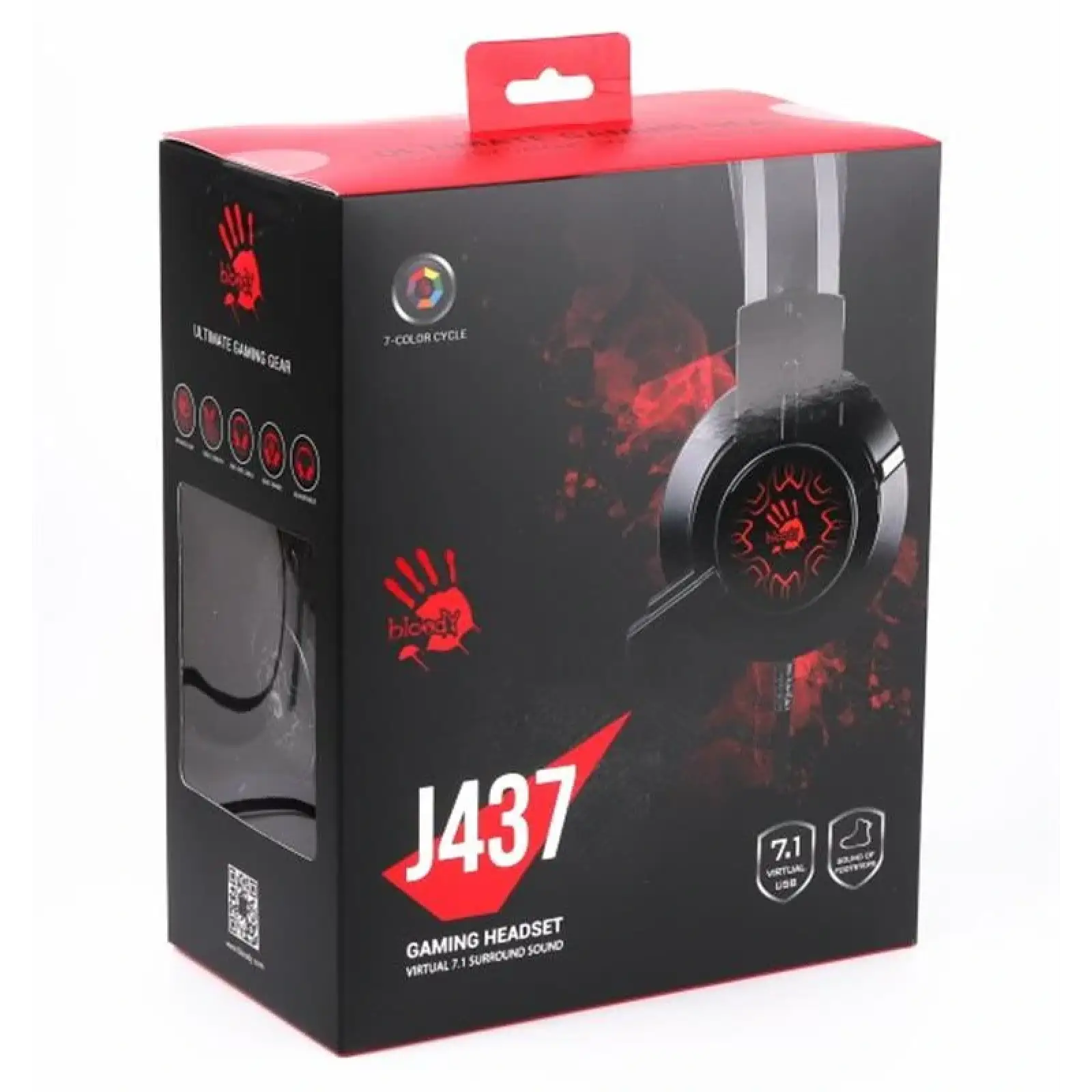 Гарнітура A4Tech Bloody J437 Black, J437 Bloody (Black) UA