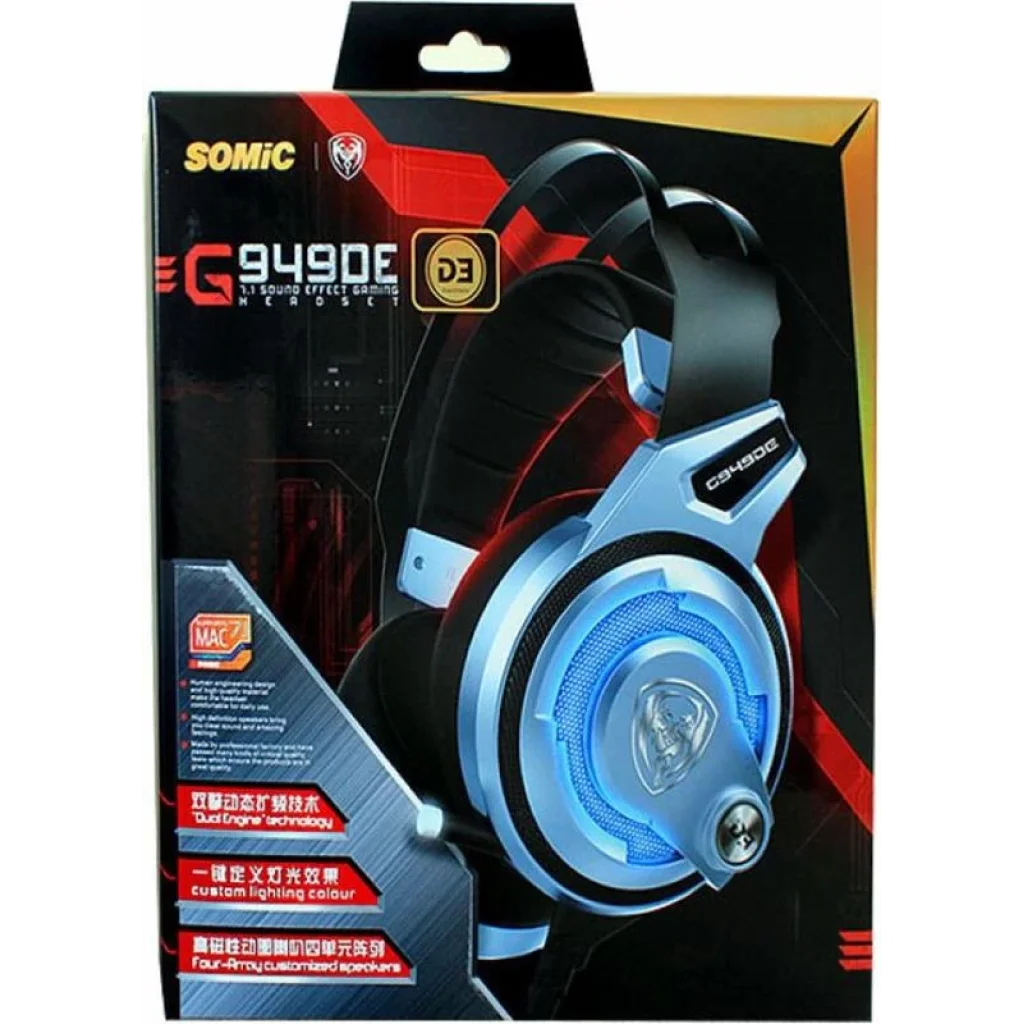 Гарнітура Somic G949DE Black/Silver UA