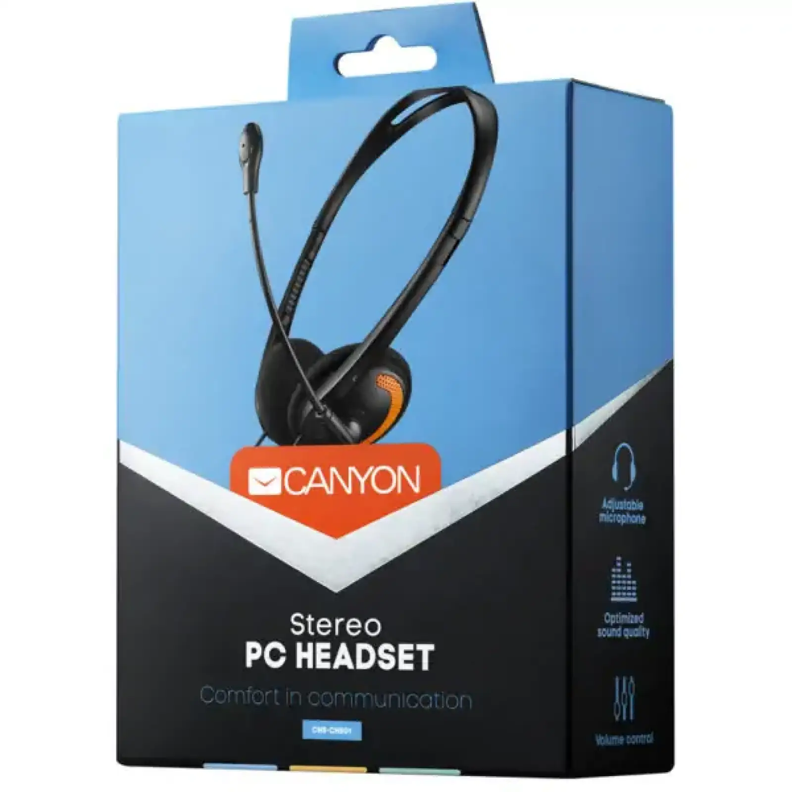 Гарнитура Canyon CNS-CHS01BO Black/Orange UA
