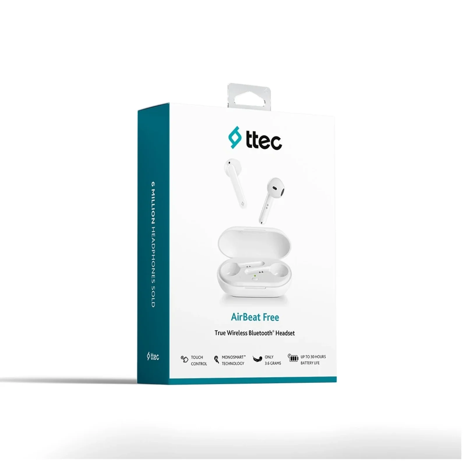 Bluetooth-гарнітура Ttec AirBeat Free True Wireless Headsets White (2KM133B) UA