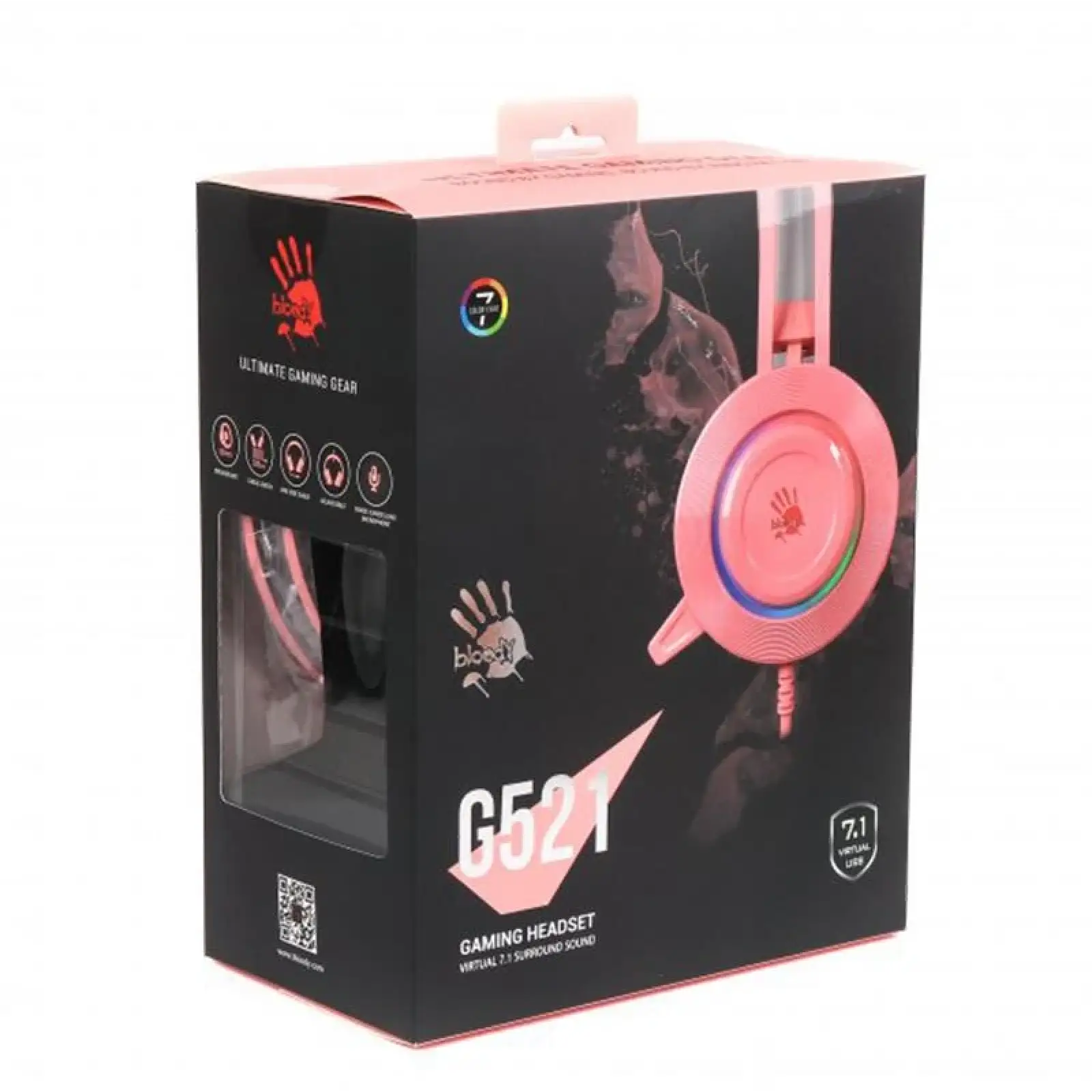 Гарнітура A4Tech Bloody G521 Pink, G521 Bloody (Pink) UA