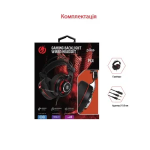 Гарнітура Piko PX4 Black (1283126489631) UA