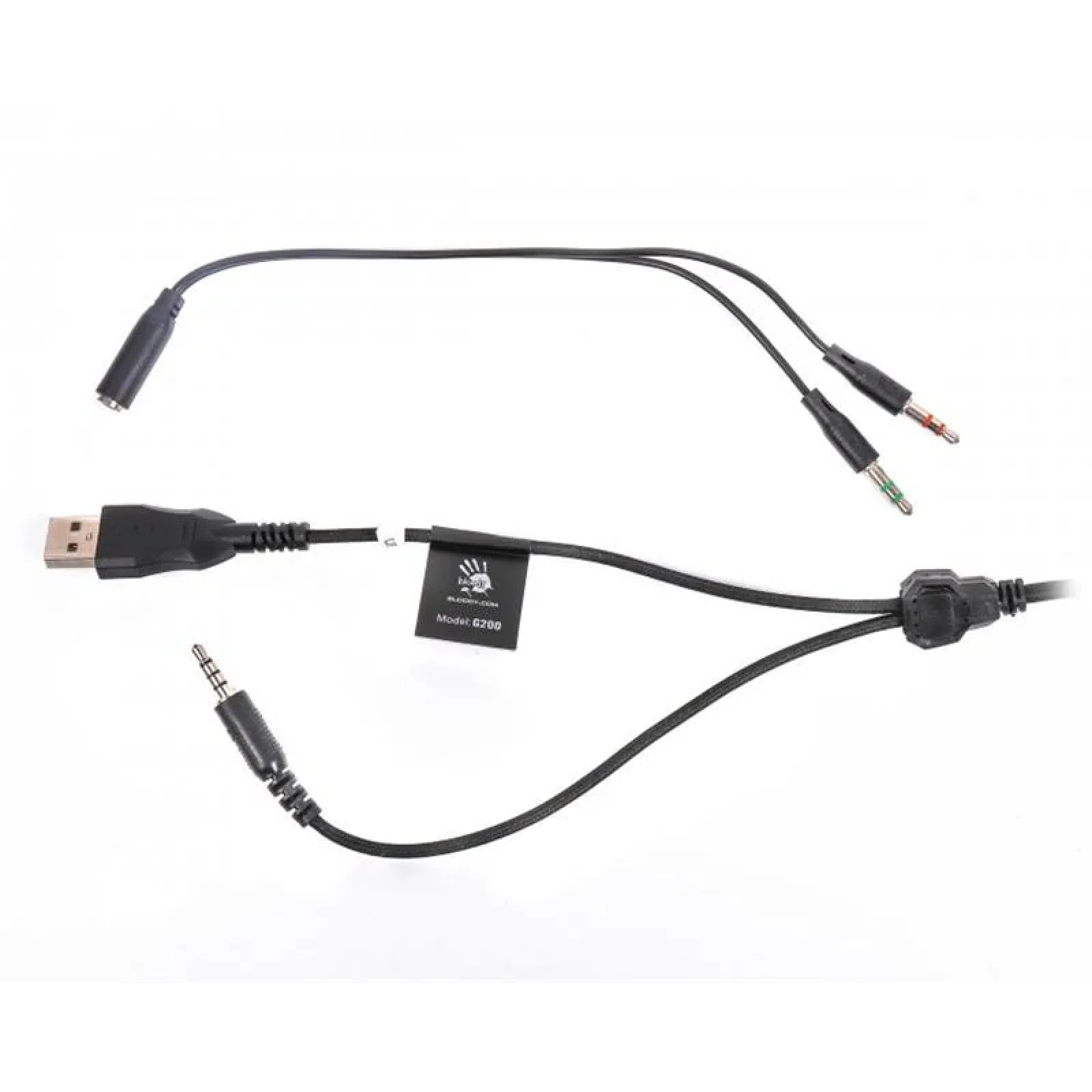 Гарнітура A4Tech Bloody G200 Black/Red, G200 Bloody (Black+Red) UA