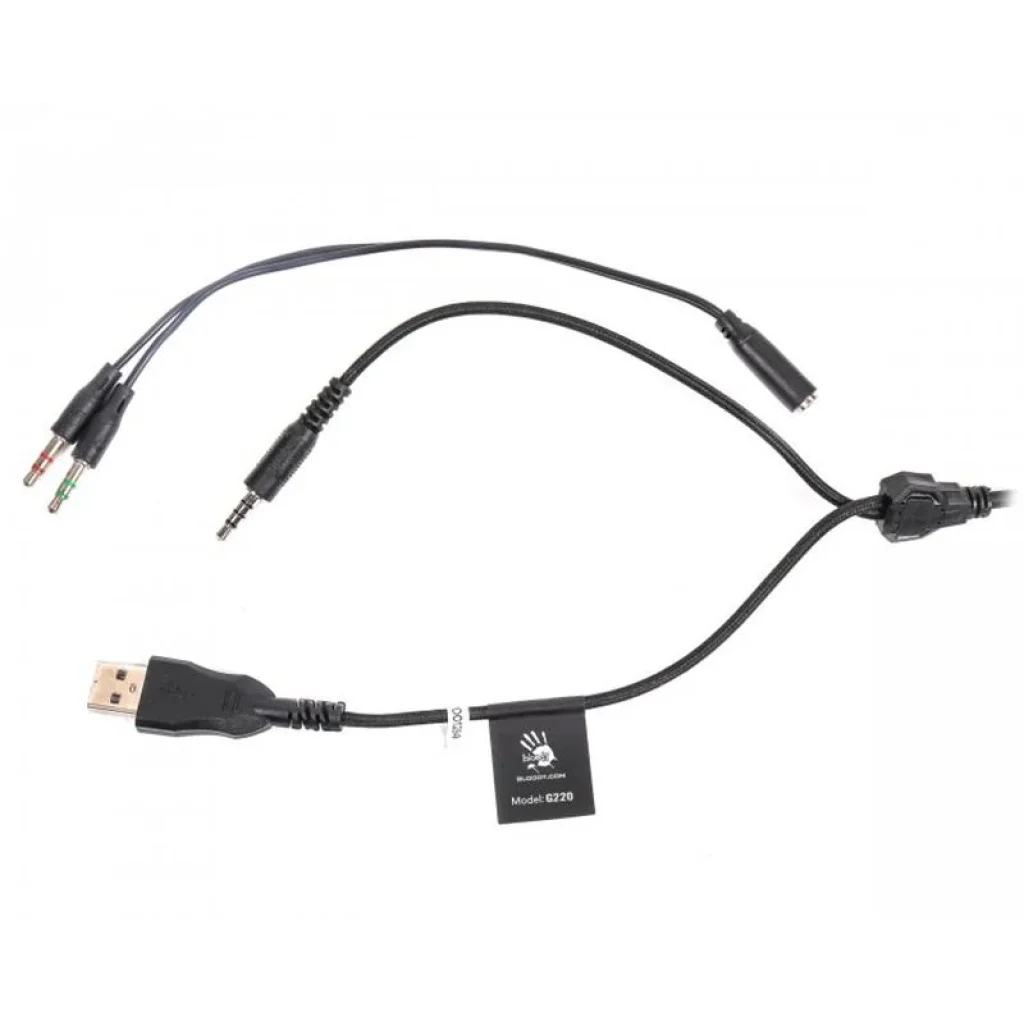 Гарнитура A4Tech Bloody G220 Black, G220 Bloody (Black) UA